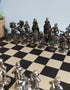 Mullingar Pewter Chess Set with Board | Viking