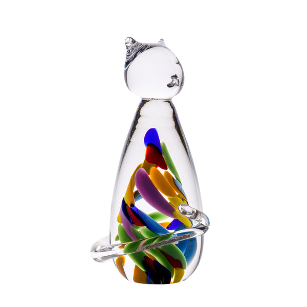 Wildflower Irish Glass Cat