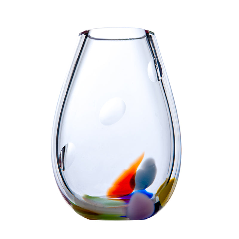 Irish Wildflower Posy Glass Vase