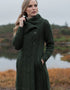 Aran Crafts Chunky Collar Green Coat