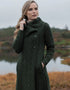 Aran Crafts Chunky Collar Coat | Green