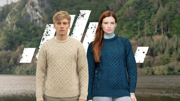 Christmas 2025 Irish gift guide featuring Aran sweaters, wool blankets and traditional Irish gifts