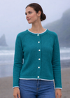 IrelandsEye Women's Killiney Cardigan | Persian Teal