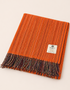 McNutt Tangerine Tweed Throw | Pure Irish Wool Blanket