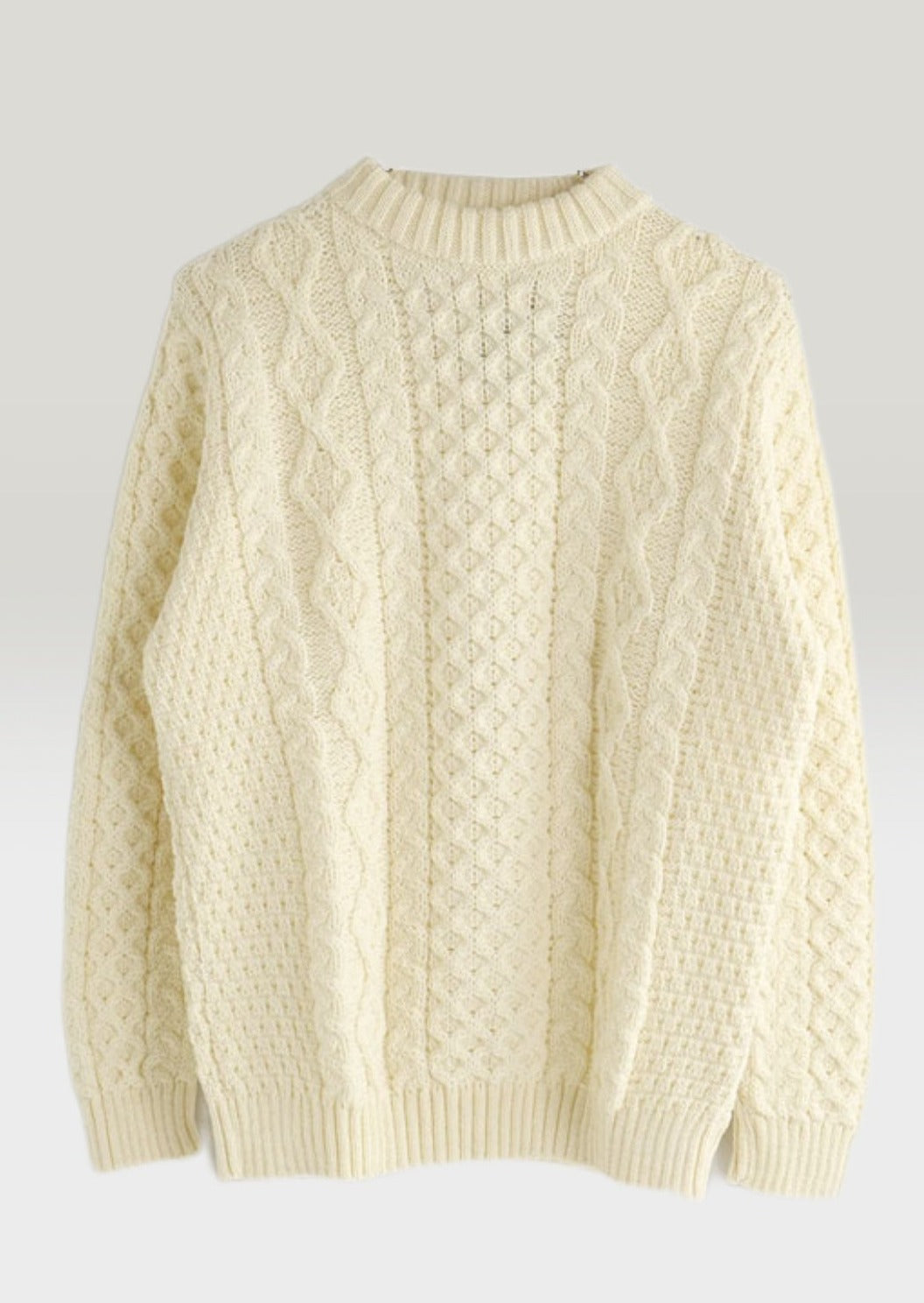 Kerry Heavy Aran Sweater | Natural