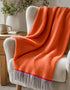 McNutt of Donegal Maude Herringbone Blanket Throw | Pure Irish Wool