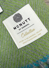 McNutt Green Herringbone Pure Wool Throw 200 × 150cm – Clearance
