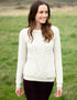Aran Cable Knit Sweater | Natural