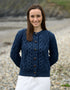 Ladies Aran Cardigan | Black Watch