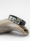 Celtic Leather Aoife Black Cuff Bracelet