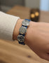 Celtic Leather Blue Aoife Cuff Bracelet