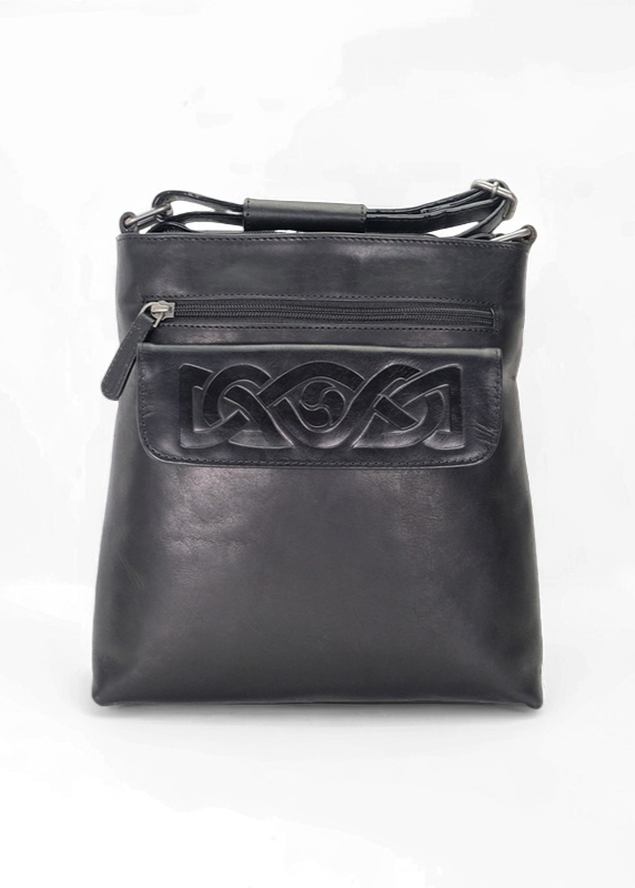 Lee River Black Leather Mary Bag
