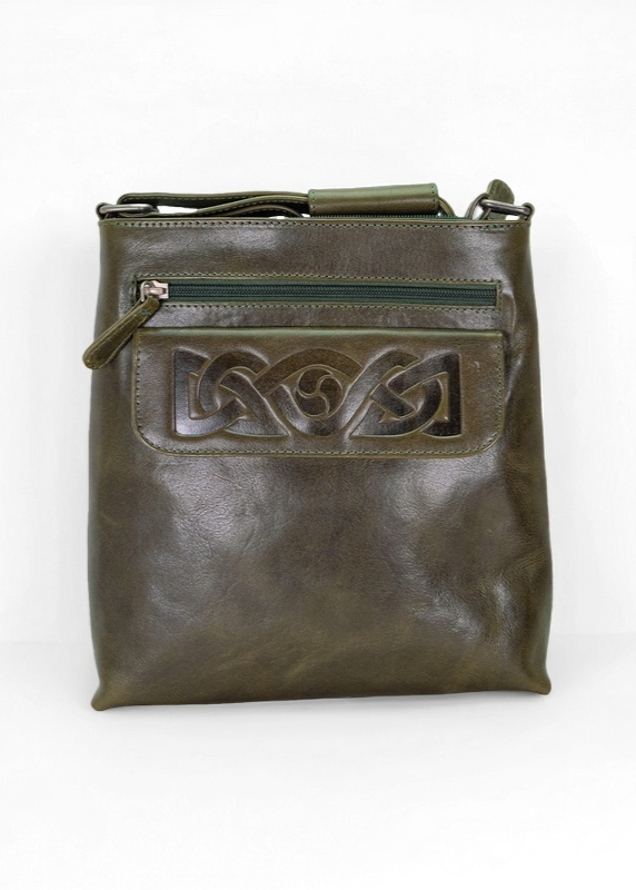 Lee River Green Leather Mary Bag
