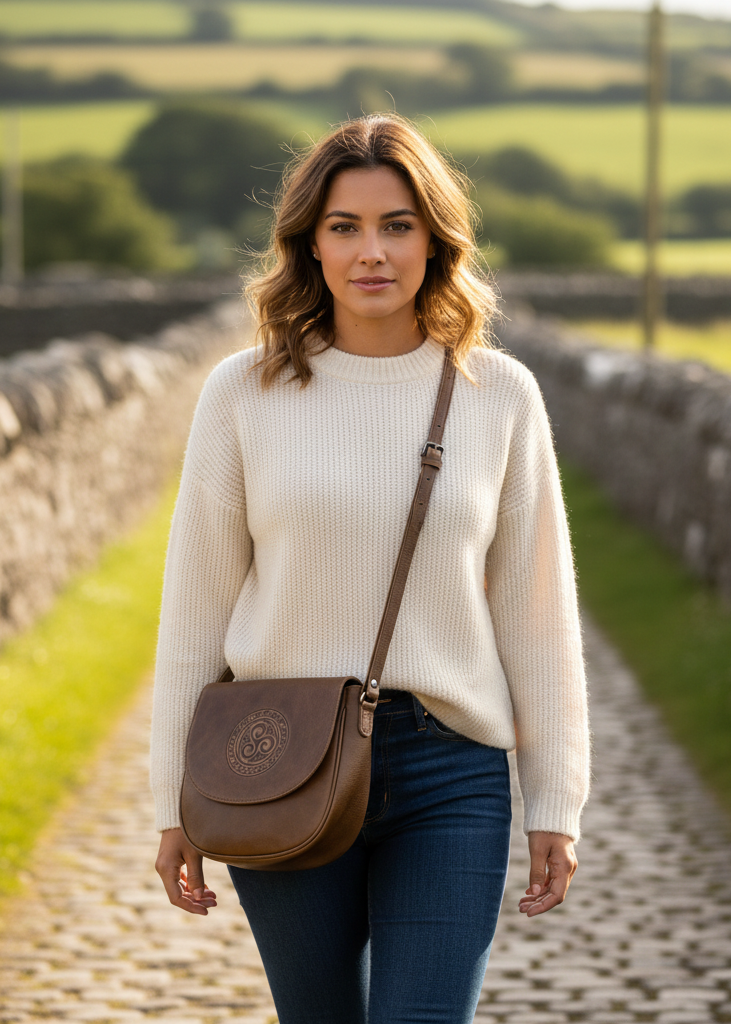 Lee River Leather Saddle Bag | Green