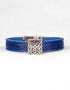 Braden Blue Celtic Cuff Leather Bracelet
