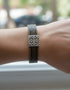 Braden Green Celtic Cuff Leather Bracelet