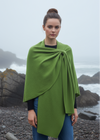 Lambswool Draped Shawl | Green