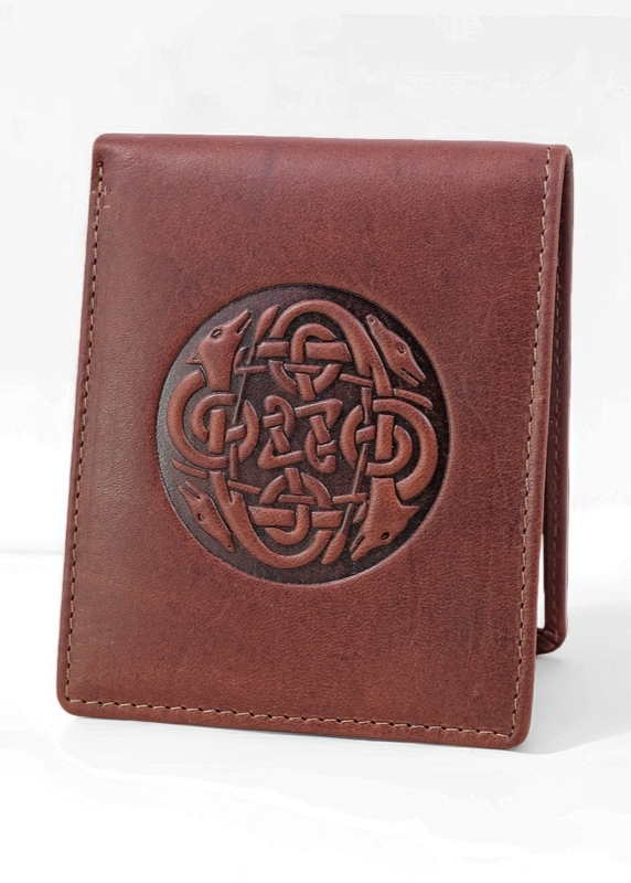 Celtic Cuchulainn Leather Wallet | Brown
