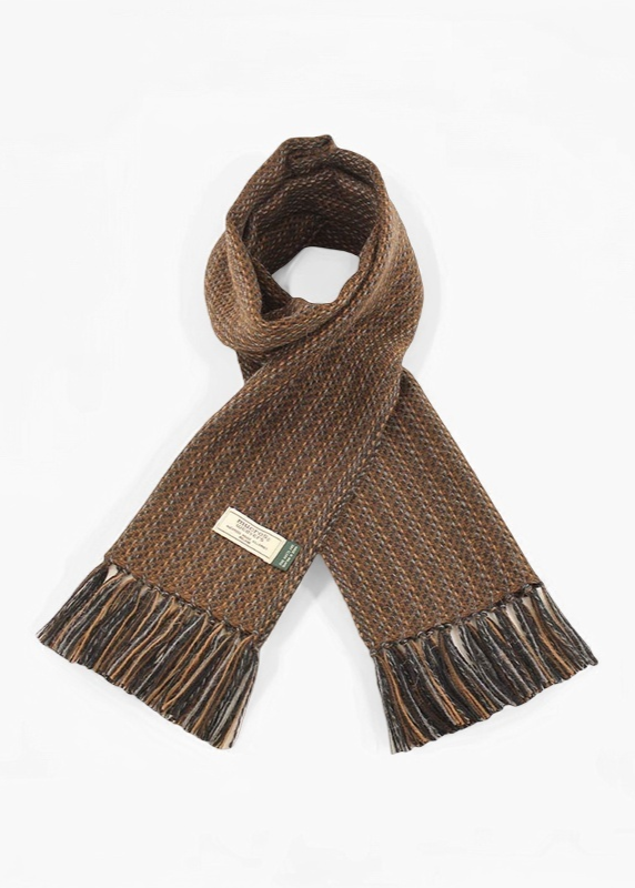 Mucros Alpaca Scarf | Brown Mix