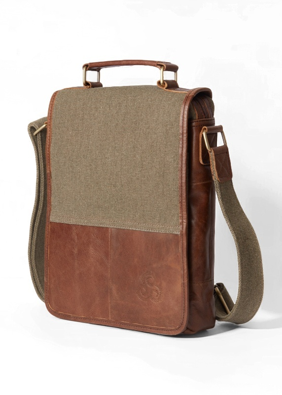 Aran Tweed Leather Bag