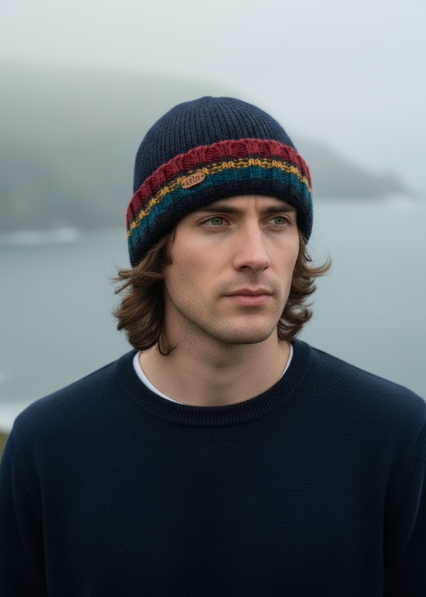 Erin Rib Pullon Turnup Hat | Navy
