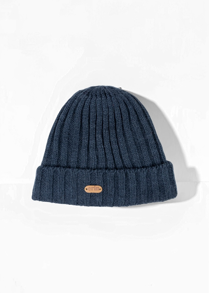 Rib Pullon Hat Turnup | Navy