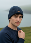 Erin Rib Pullon Hat Turnup | Navy