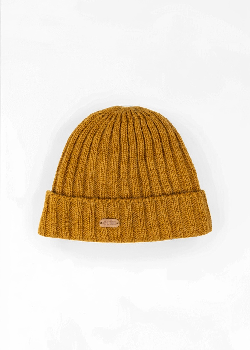 Rib Pullon Hat Turnup | Mustard
