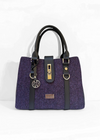 Mucros Jessica Bag | Purple Herringbone
