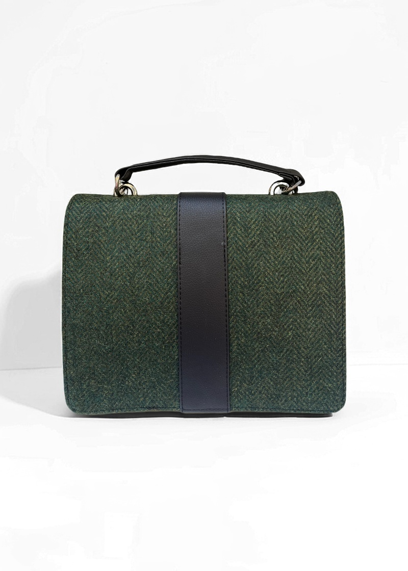 Mucros Fiona Bag | Green Herringbone