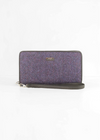 Mucros Tweed Wallet | Purple Herringbone