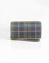 Mucros Tweed Wallet | Navy Green Check