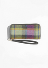 Mucros Tweed Wallet | Green Purple Check