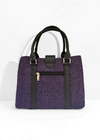 Mucros Jessica Bag | Purple Herringbone