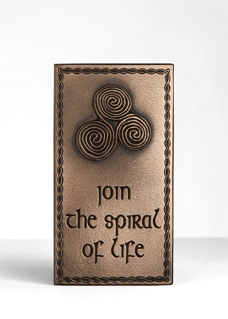 Wild Goose Triple Spiral | Wall Plaque