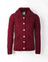 Belcarra Ladies Aran Cardigan | Rua Red - Clearance