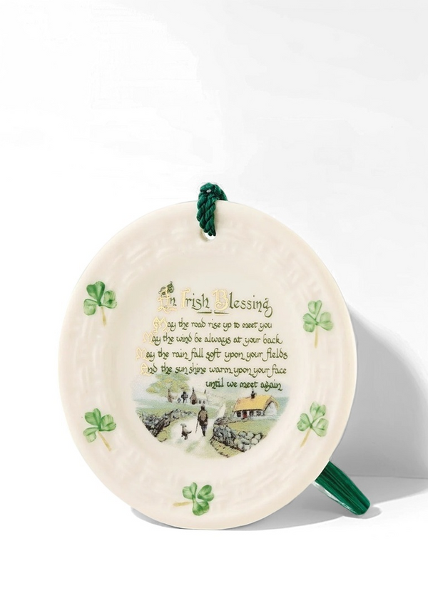 Belleek Classic Irish Blessing Ornament