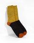 Tricolor 100% Merino Wool Socks | Yellow