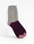 Tricolor 100% Merino Wool Socks | Beige