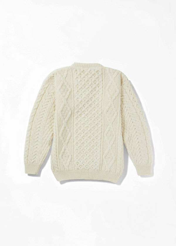 Aran Wool Sweater | Natural