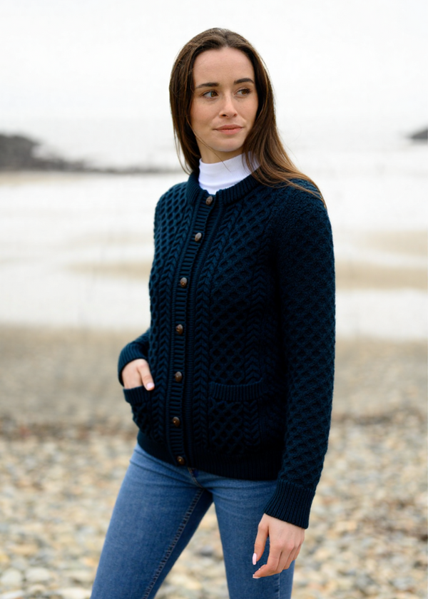 Aran Lumber Cardigan | Ocean