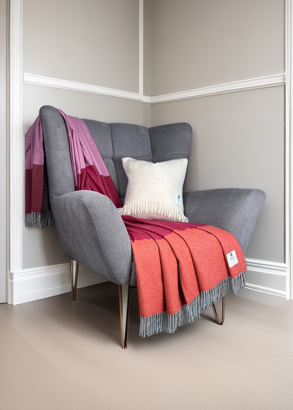 Mcnutt Cashmere Merino Throw | Desert Sunset