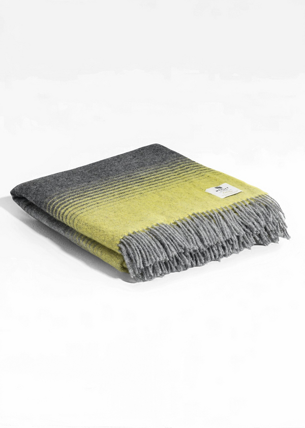 Mcnutt Wool Blanket | Starry Night Yellow