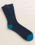 Blue Irish Merino Wool Socks | Large