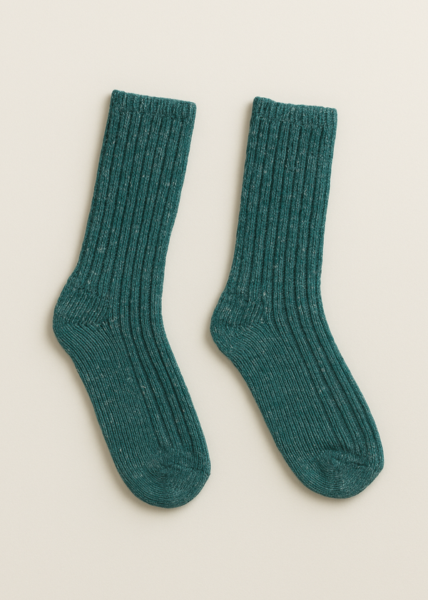 Opale Irish Wool Neppy Socks | Large