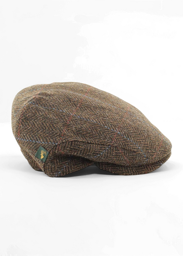 Mucros Trinity Cap | Brown Herringbone