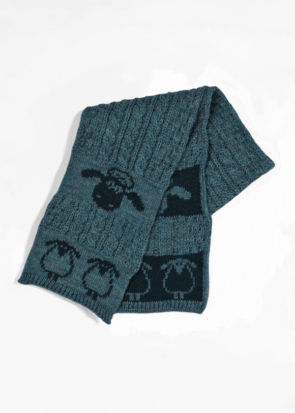 Kids Aran Sheep Scarf