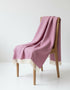 McNutt Lambswool Supersoft Blanket | Spotted Pink