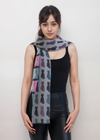 Jimmy Hourihan Fringed Cats Scarf | Grey