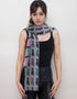 Jimmy Hourihan Fringed Cats Scarf | Grey